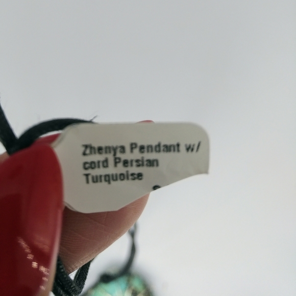 Wire wrapped Persian Turquoise pendant - Picture 2 of 2